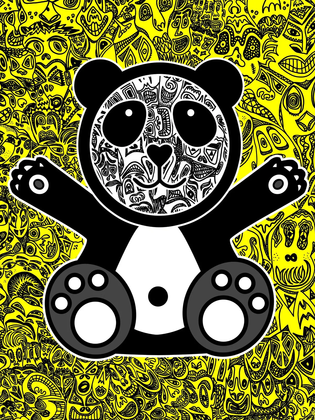 Happy Panda — Yellow
