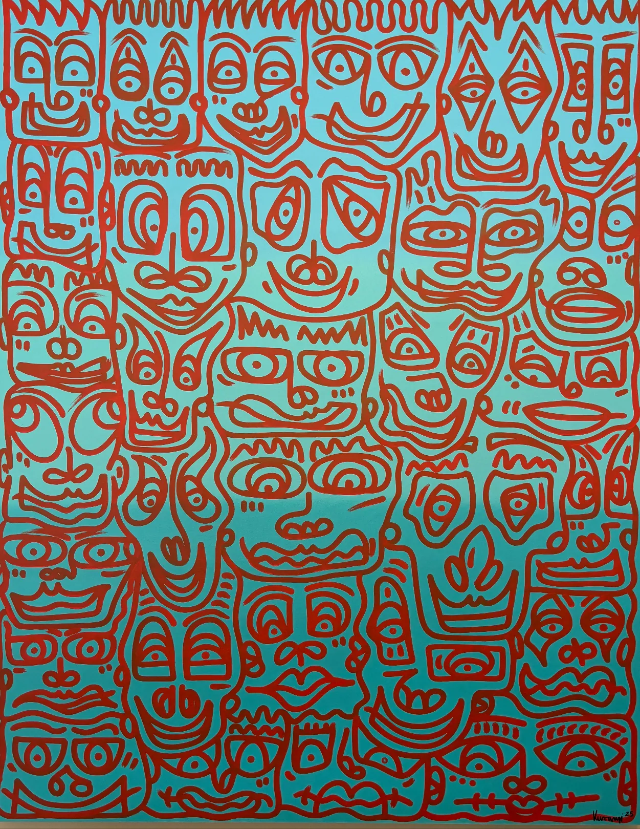 Vibra Identity — Acrylic on canvas, 120 × 155 cm, 2026